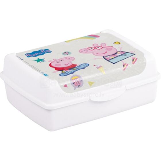Food storage container deco-click-box midi 1L Olek &amp;quot;Peppa Pig&amp;quot; 17x13x7cm white