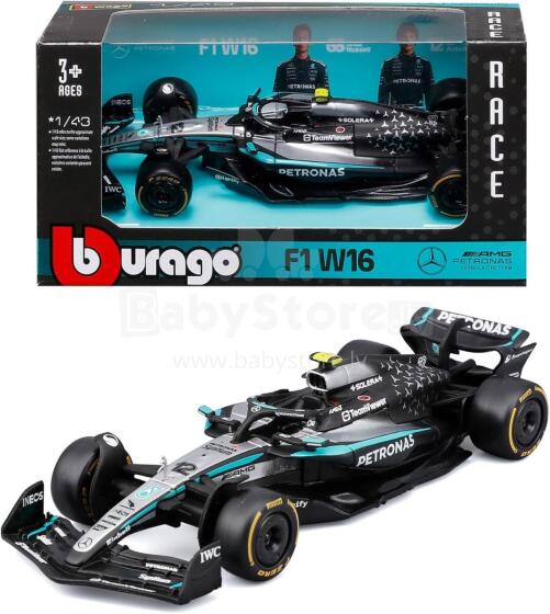 Bburago F1 Mercedes-AMG W16 2025#12 Antonelli Mērogs 1:43 art.277045