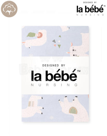 La bebe™ Cotton Nappy Wild life Art.156121 Dabīgas kokvilnas autiņš 78х72 cm