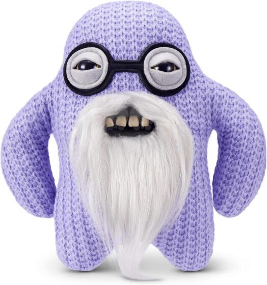 Fuggler Old Fogies 22 cm Plush Toy (Mr Needles) by ZURU - Funny Ugly Monster Cuddly Toy with Human-like Teeth, Crazy Collectible for Kids, Teens