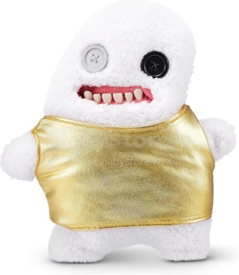 Fuggler Gold Fuggs 22 cm Plush Toy (Splodge - Tank top) by ZURU - Funny Ugly Monster Cuddly Toy with Human-like Teeth, Crazy Collectible for Kids, Teens