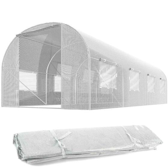 Filma dārza tunelim 3x4.5m (13.5m2) balta Plonos