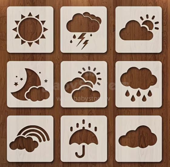 Wooden Drawing Stencil Kit Art.277479