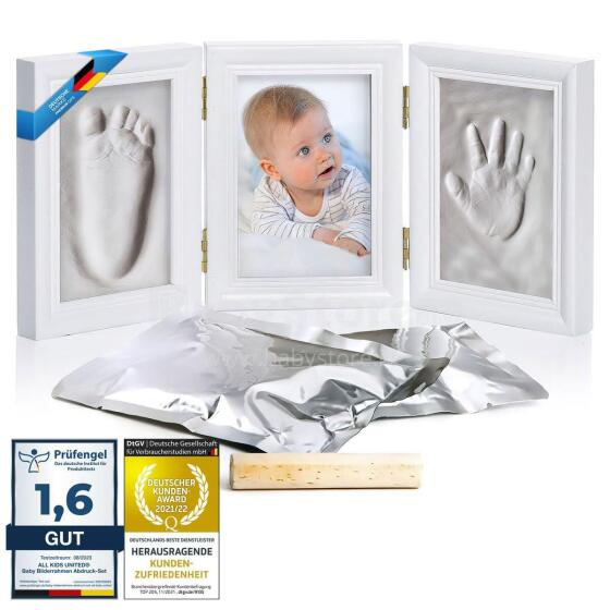 United Baby Picture Frame Imprint Set Art.277525 Hand and Foot print