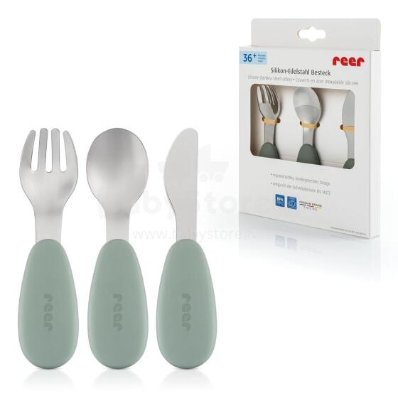 Reer Silicone Stainless Steel Cutlery Art.277532