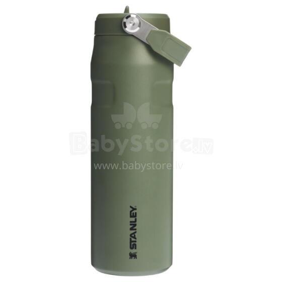Thermos bottle with straw The IceFlow Bottle Flip Straw 2.0 0.71L dark green