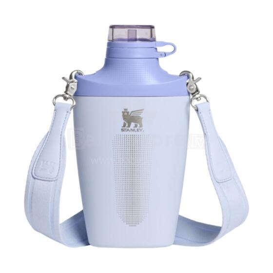 Thermos bottle with shoulder strap The Stanley Cross Bottle 0.68L light blue