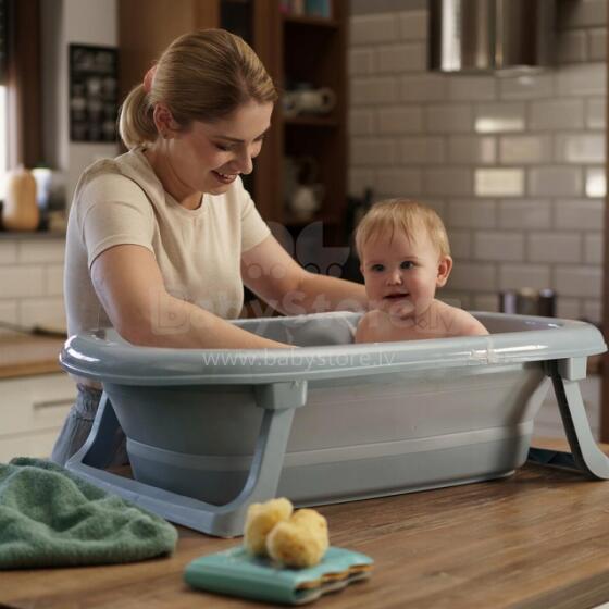 TEGA FB-004-130 Folding Bathtub with Drain, Light Pink
