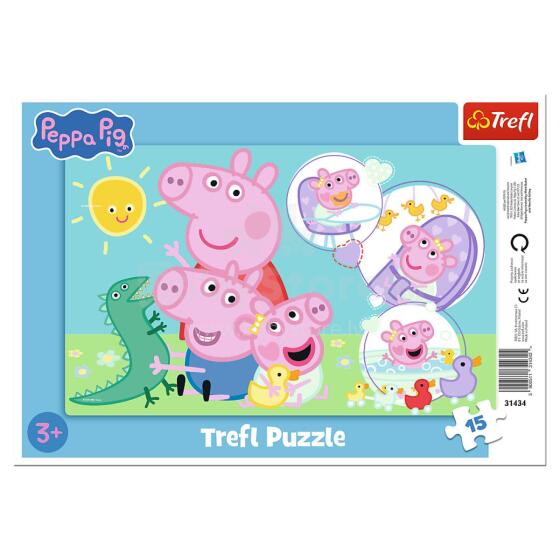 TREFL PEPPA PIG Puzzle in frame, 15 pcs
