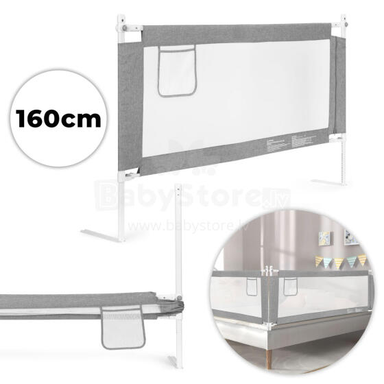 Gultas aizsargbarjera 160 cm bērnu drošības aizsardzībai ECOTOYS