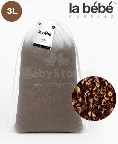 La Bebe™ Eco Refill 3L Art.278352 Наполнитель для пуфов и кресел-мешков (DIY) — гречишная шелуха