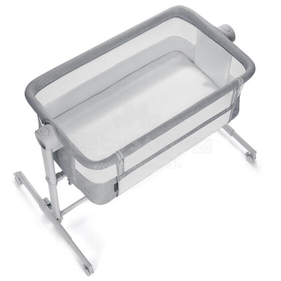 KINDERKRAFT Co-Sleeping Crib Nestee Up 2 Full Light Grey