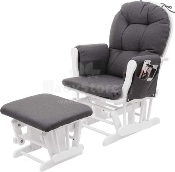 Mendler Relaxing Rocking Chair Art.HWC-C76 Dark Grey  Šūpuļkrēsls