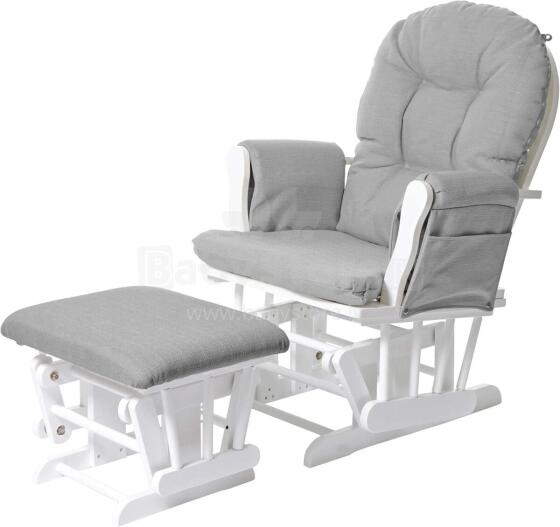 Mendler Relaxing Rocking Chair Art.HWC-C76 Light Grey  Šūpuļkrēsls