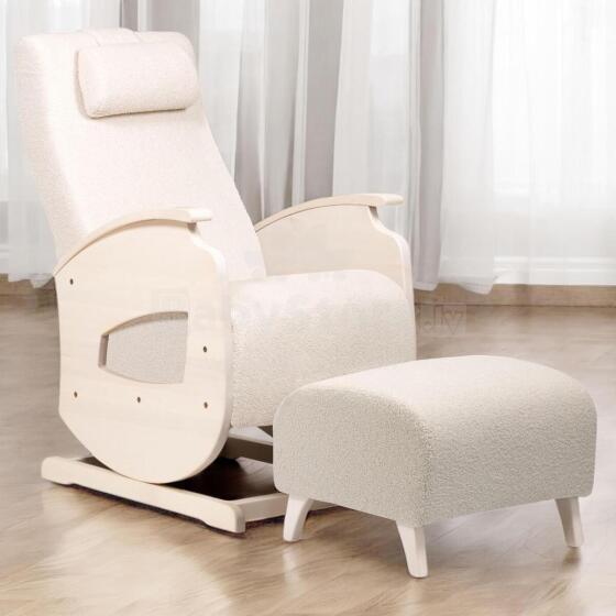 NeiLux Design Relaxing Rocking Chair Art.278416 White Šūpuļkrēsls