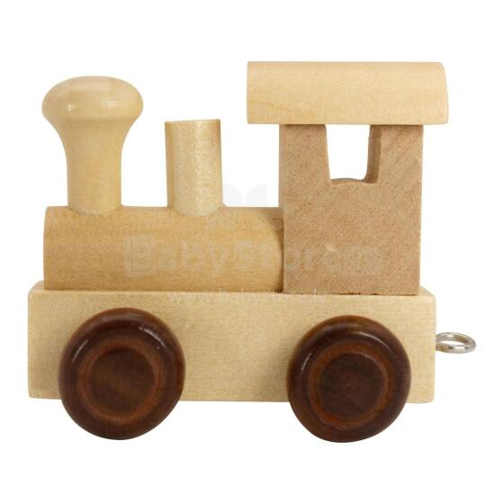 Small foot Letter Train Locomotive Art.278418 Wood letter,1 psc