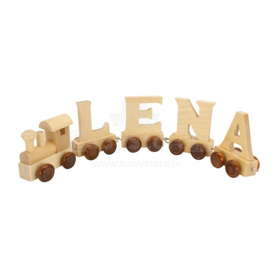 Small foot Letter Train Locomotive Art.278420 Wood letter,1 psc