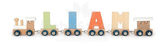 Small foot Letter Train Locomotive Art.278428 Wood letter,1 psc