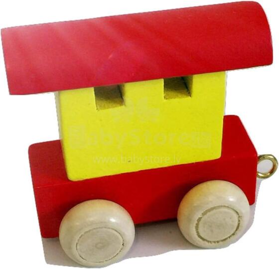 Small foot Letter Train Locomotive Art.278430 Wood letter,1 psc