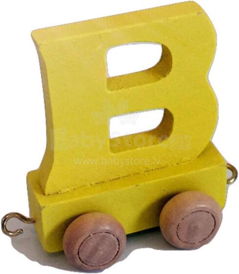 Small foot Letter Train Locomotive Art.278431 Wood letter,1 psc