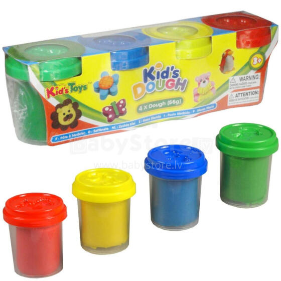 MASA PLASTYCZNA 4 KOLORY x 56g