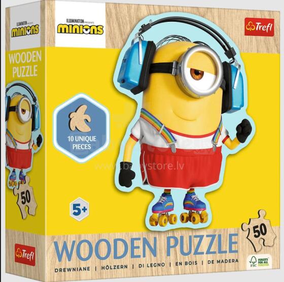 Puzzle - "50 Puzzle Koka Kontūru - Traksto Minions" Trefl 20239