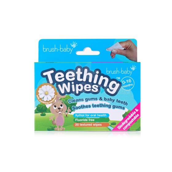 Brush Baby Teething Wipes Art.BRB109