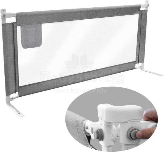 Bed Rail Art.278758 Grey Bed safety rail, 200 cm, protective barrier for children