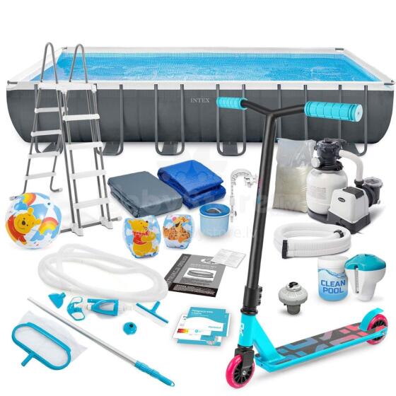 Intex 26364 21-in-1 Frame Pool 732 x 366 x 132 cm + Free Scooter