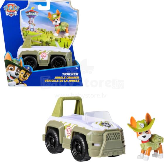 PAW PATROL - Tracker figure with jungle vehicle art.278874