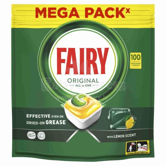FAIRY Original trauku mazgāšanas kapsulas, 100 gab.