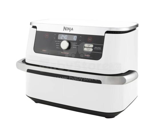 Ninja karstā gaisa katls Double , 10.4l, 2470W, balts, nerūsējošais tērauds