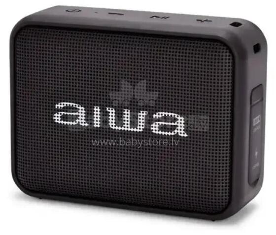 AIWA Kompakts portatīvais skaļrunis, melns