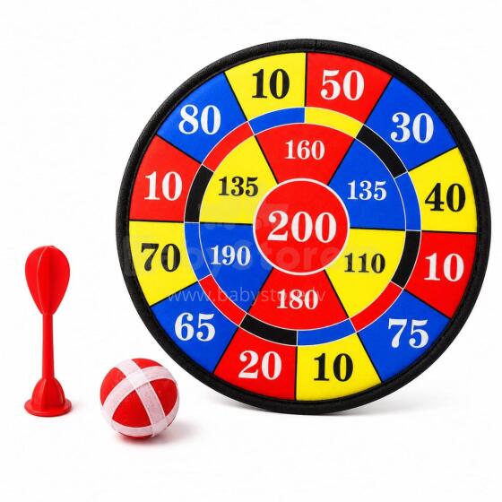 Lean Toys Art.74786 Darts 28 cm ar bumbiņām un šautriņām