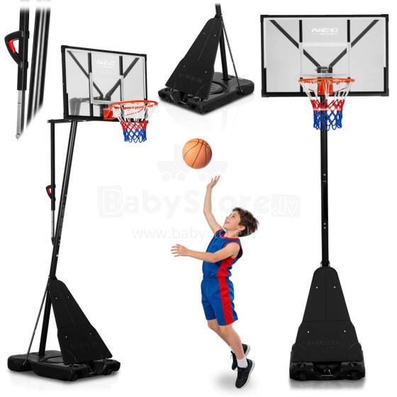 Adjustable Basketball Hoop 160-305cm Stable Large Neo-Sport NS-284