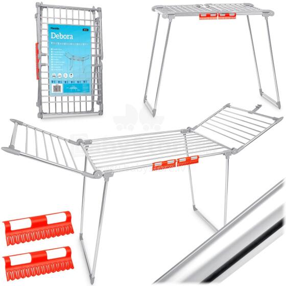 Debora Stainless Steel Folding Standing Clothes Dryer 19 m