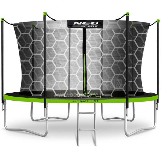 14ft/435cm Garden Trampoline with Internal Net and Ladder Neo-Sport