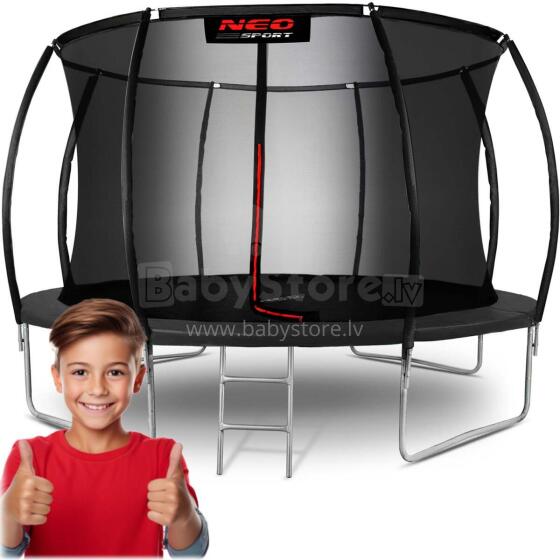 Shaped Garden Trampoline 14ft/435cm with Inner Net Neo-Sport