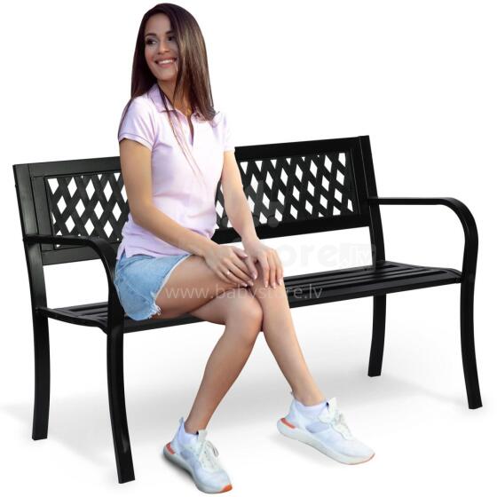 Garden bench with backrest 125 x 77 x 49 cm Sofotel Clover