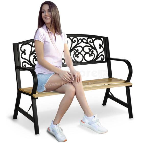 Garden bench with backrest 122 x 88.5 x 55.5 cm Sofotel Ivy