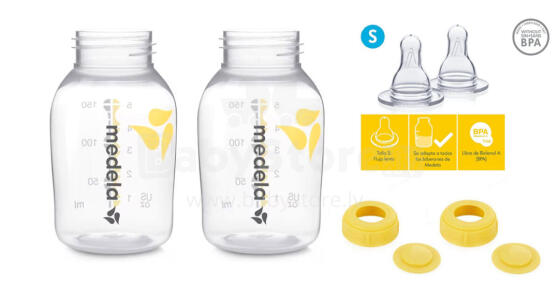 Medela Breast Milk Bottles Art.0074 2 psc