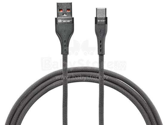 Tracer 47487 USB A - Type C M/M 1m  Cable Grey