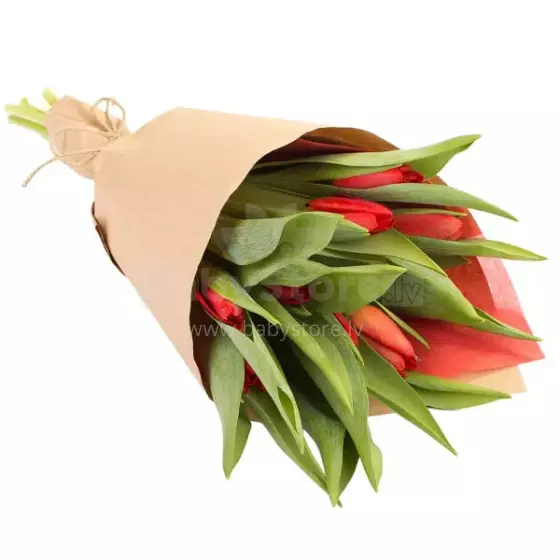 Fresh La Petit Fluer Art. LPT-TY9 Fresh Yellow Tulips Bouquet – 9 pcs (delivery next day to Pērnavas 5)