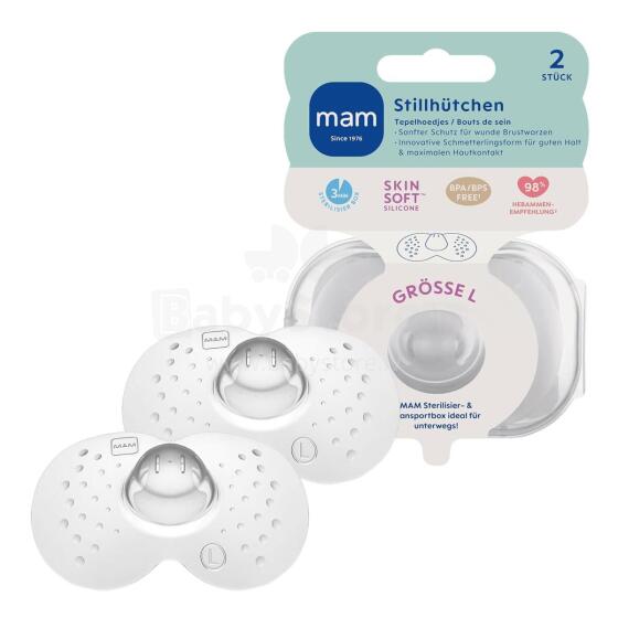 Mam Nipple Shield Art.279941 Silicone nipple shields L size 1 pcs/ box