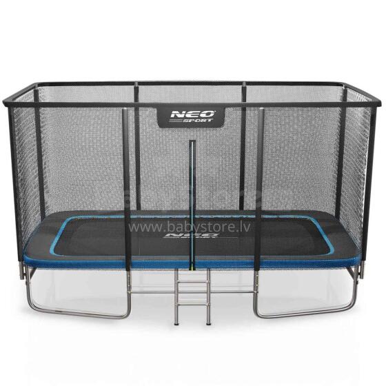Rectangular Trampoline 14x10ft/427x305cm with External Net and Ladder Neo-Sport