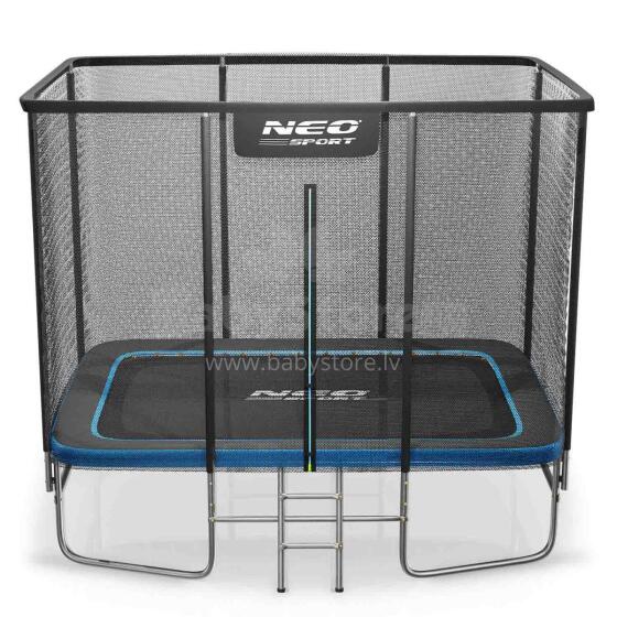 Rectangular Trampoline 10x7ft/305x213cm with External Net and Ladder Neo-Sport