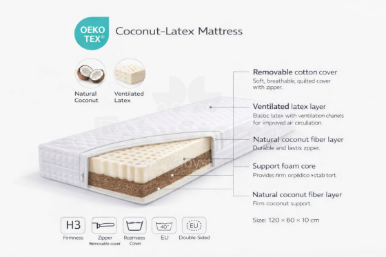 La Bebe™ Mattress Aloe Vera Art.280048