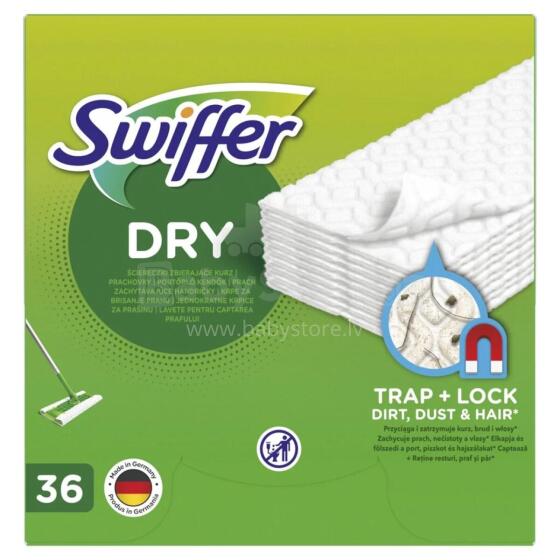 Swiffer Sweeper sausās salvetes, 36gab