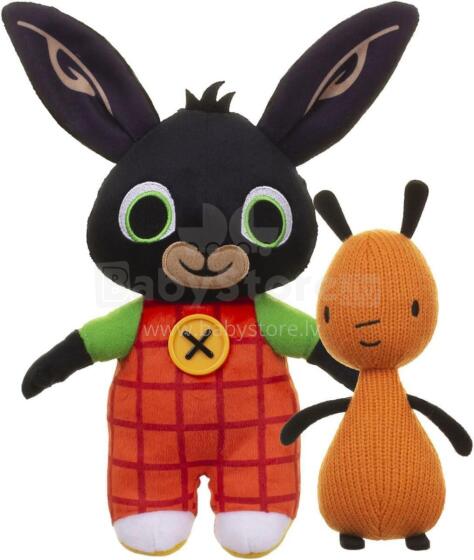 Bing ToyS and Flop Art.BNG43000  Высококачественная мягкая, плюшевая  игрушка Бинг,25см+Флоп 19 см