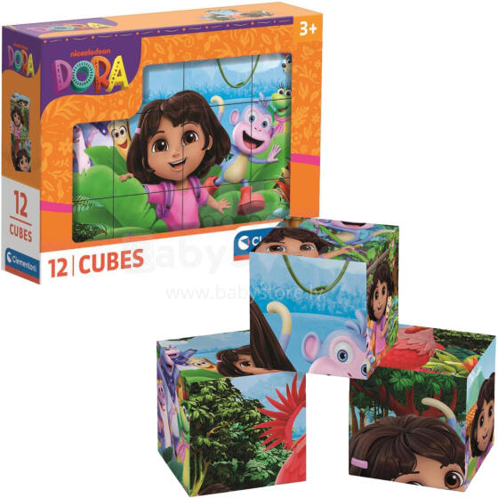 KLOCKI OBRAZKOWE DORA 12 ELEM.